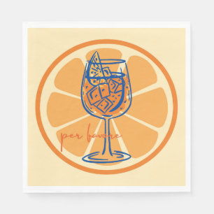 Servilleta De Papel Aperol por favore