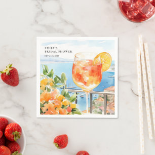 Servilleta De Papel Aperol Spritz Amalfi Despedida de Soltera