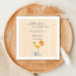 Servilleta De Papel Aperol Spritz Blue Orange Citrus Boy Baby Shower