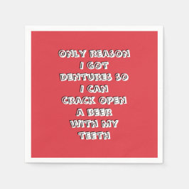 Servilleta De Papel Apertura de botella dientes servilletas