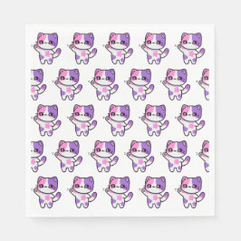 Servilleta De Papel Aphmau Style, Chica de cumpleaños, Meemeows, Minec