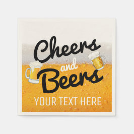 Servilleta De Papel Aplausos y Cervezas|Cerveza Espumosa Fría Helada