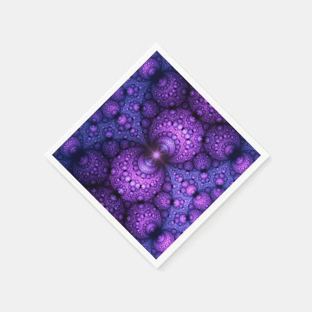 Servilleta De Papel Apofisis fractal - fusión de Átomos (Borde)