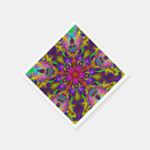 Servilleta De Papel Apófisis Kaleidoscope Arte Fractal - II
