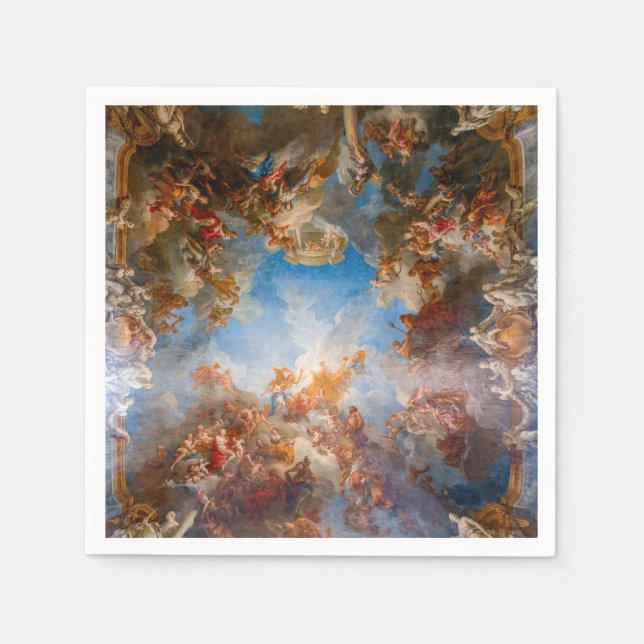 Servilleta De Papel Apoteosis de Hércules en Castillo de Versalles (Anverso)