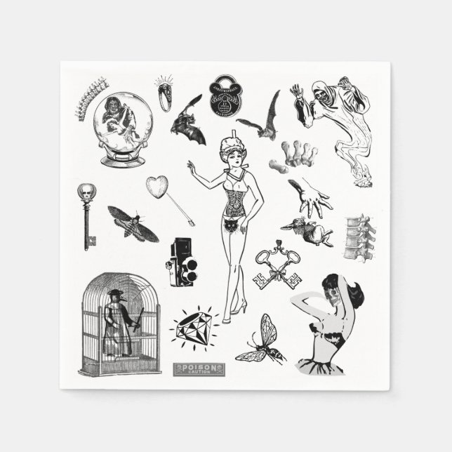 Servilleta De Papel Apothecary (Anverso)