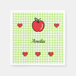 Servilleta De Papel Apple Baby Shower Napkins – “Sweet Little One” 
