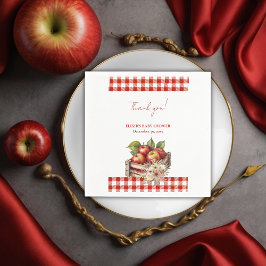 Servilleta De Papel Apple de mi ojo Red Orchard Baby Shower