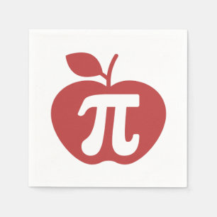 Servilleta De Papel Apple Pi 3.14 Math Pi Day