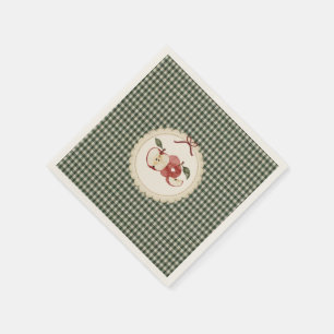 Servilleta De Papel Appley Ever After gingham vintage 