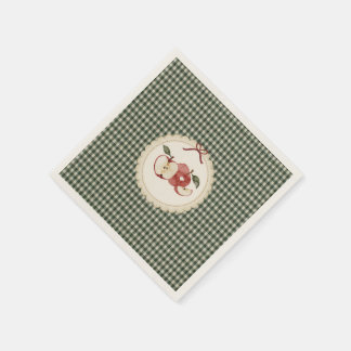 Servilleta De Papel Appley Ever After gingham vintage 