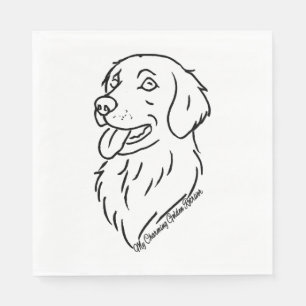 Servilleta De Papel Apreciando al Golden Retriever