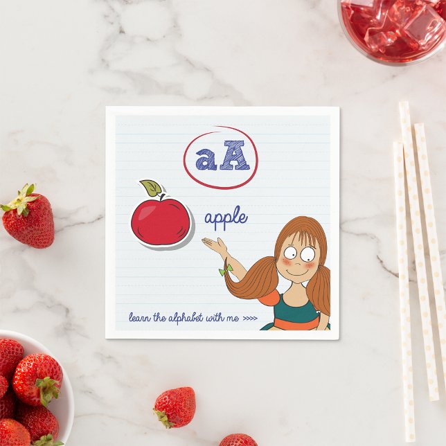 Servilleta De Papel Aprendiendo las toallas de papel alfabético (Subido por el creador)