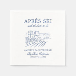 Servilleta De Papel Après Ski con la novia para ser boach fin de seman