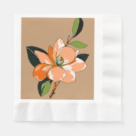 Servilleta De Papel Apricot Azalea en Tan
