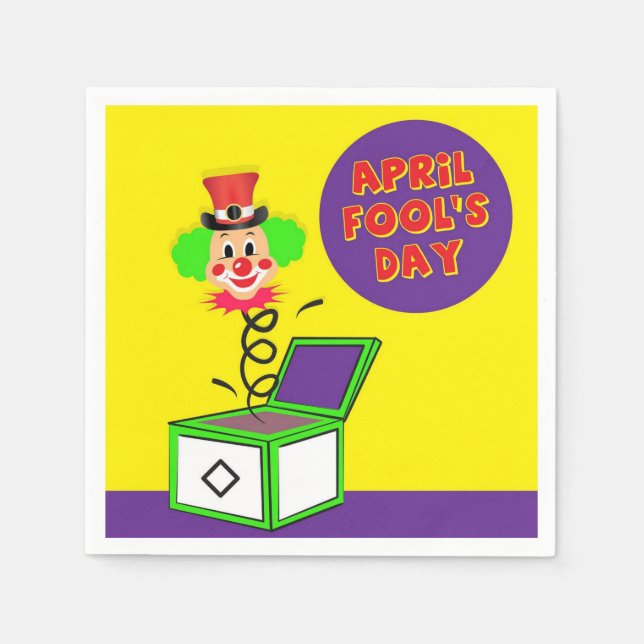 Servilleta De Papel April Fools Paper Napkins (Anverso)