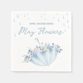 Servilleta De Papel April Shower Bring May Flowers Baby Shower