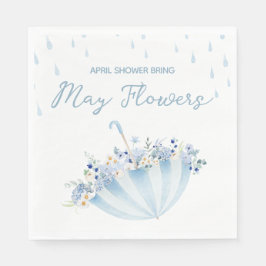 Servilleta De Papel April Shower Bring May Flowers Baby Shower
