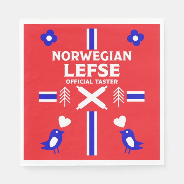 Servilleta De Papel Apron noruego Lefse Flatbread (Anverso)