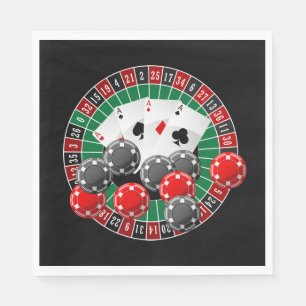 Servilleta De Papel Apuestas nocturnas de fiesta de Cute Casino