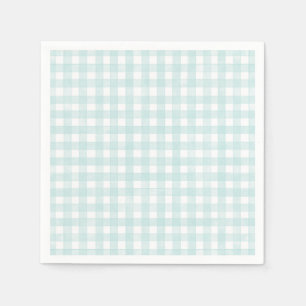 Servilleta De Papel Aqua Clásico Gingham