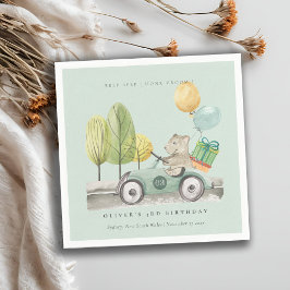 Servilleta De Papel Aqua Green Cualquier Edad Fiesta de Cumpleaños Ted