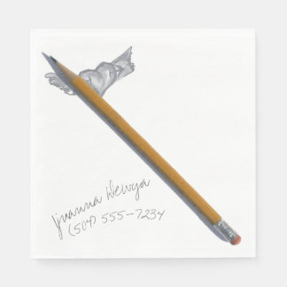 Servilleta De Papel Aquí está mi número LUNCHEON NAPKIN