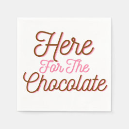 Servilleta De Papel Aquí por el chocolate