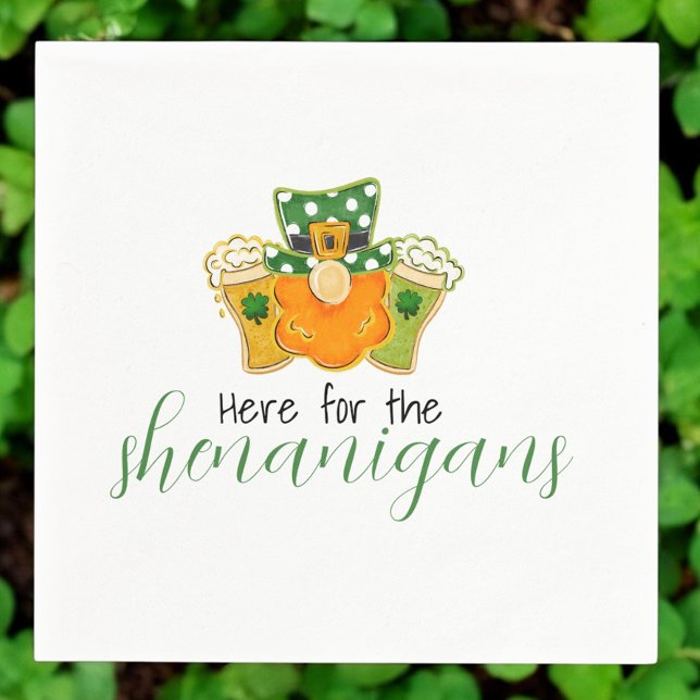 Servilleta De Papel Aquí por las travesuras St Patricks duende  (Subido por el creador)