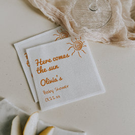 Servilleta De Papel Aquí Viene El Baby Shower De La Mano Del Hijo