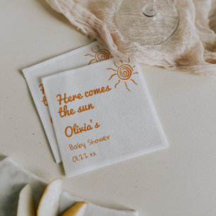 Servilleta De Papel Aquí Viene El Baby Shower De La Mano Del Hijo