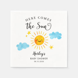 Servilleta De Papel Aquí Viene El Baby Shower De Sun