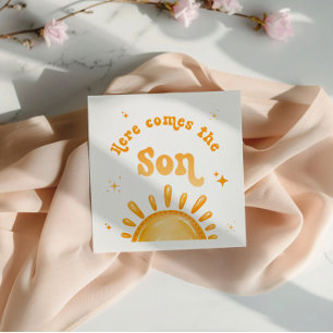 Servilleta De Papel Aquí Viene El Baby Shower Del Hijo