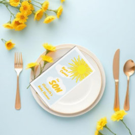 Servilleta De Papel Aquí viene el hijo Chico Baby Shower