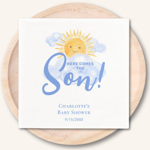 Servilleta De Papel Aquí viene el hijo ducha de bebé Sol