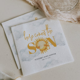 Servilleta De Papel Aquí viene el hijo ducha de bebé Sunshine