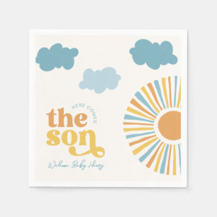 Servilleta De Papel Aquí Viene La Baby Shower Napkins