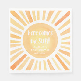 Servilleta De Papel Aquí viene la ducha solar neutra de género