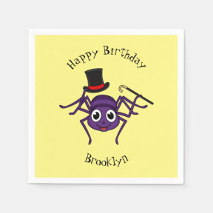 Servilleta De Papel Araña cortada en el personalizado del sombrero sup