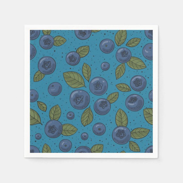 Servilleta De Papel Arándanos azules (Anverso)