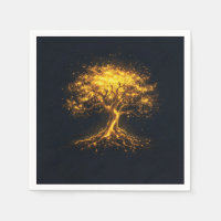 Árbol brillante de la vida - místico y encantador