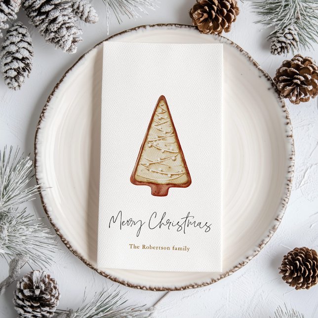 Servilleta De Papel Árbol de cookies navidades (Subido por el creador)
