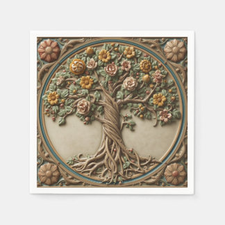 Servilleta De Papel árbol de la vida de William Morris Vintage pre-raf