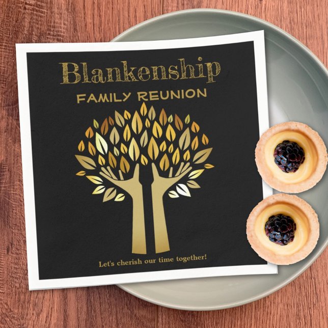 Servilleta De Papel Árbol de manos arriba deja elementos de unión fami (Subido por el creador)