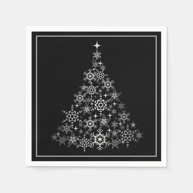 Servilleta De Papel Árbol de Napkins de Papel de Navidad (Anverso)