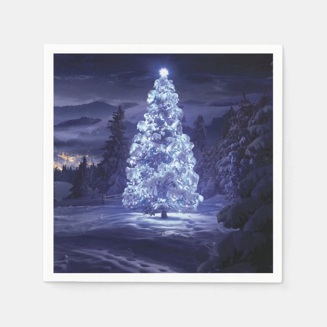 Servilleta De Papel Árbol de Navidad (Anverso)