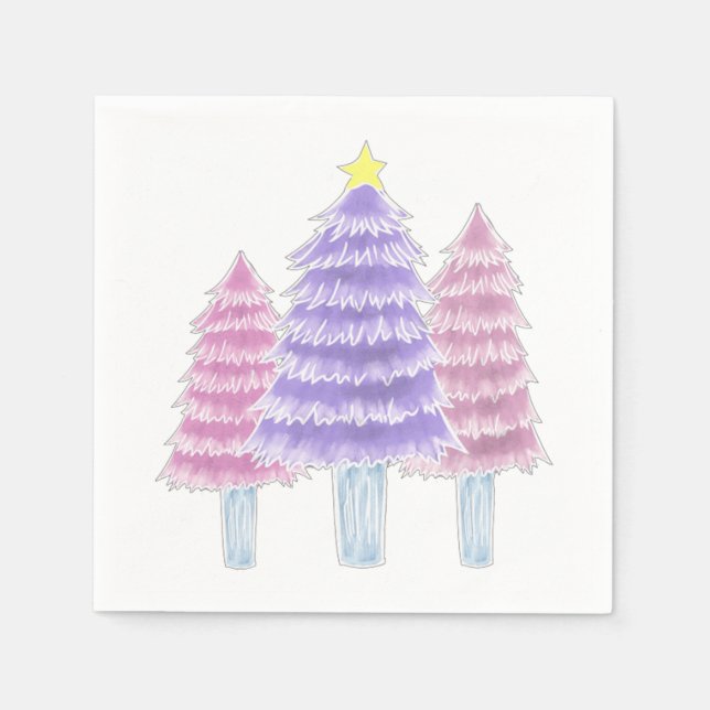 Servilleta De Papel árbol de navidad 45 (Anverso)