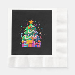 Servilleta De Papel Árbol de Navidad Mágico Resplandor