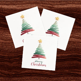 Servilleta De Papel Árbol de Navidad minimalista moderno