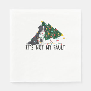 Servilleta De Papel Árbol de Navidad No Es Mi Error De Collie Dog Chr